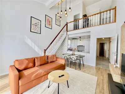 Penthouse mobilat complet, 4 camere si balcon, intabulat - foto 8