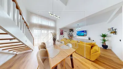 Penthouse cu design deosebit, mobilat modern, terasa - foto 2