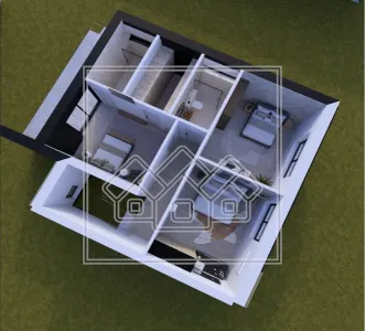 Casa tip duplex - Teren 356 mp, 4 camere, dressing, balcon, terasa - foto 4