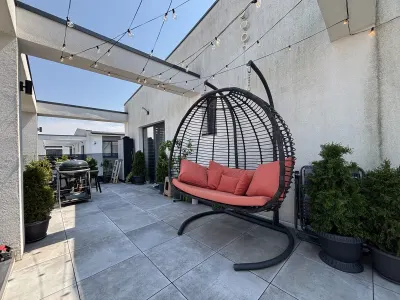 Penthouse cu terasa superba, la cheie, mobilat si utilat complet - Selimbar