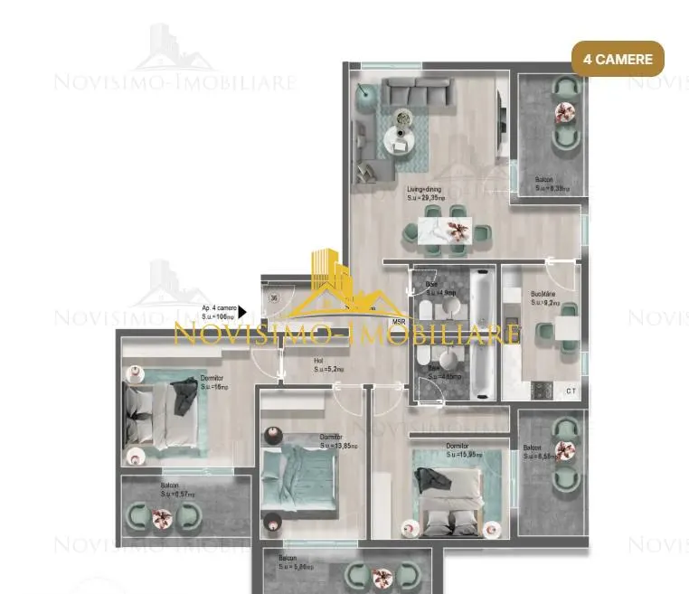 Apartament 4 camere Ploiești - poza 1