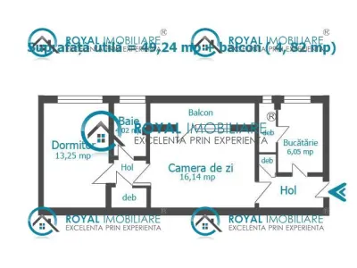 Royal Imobiliare - Vanzare apartament 2 camere zona Cina - foto 8