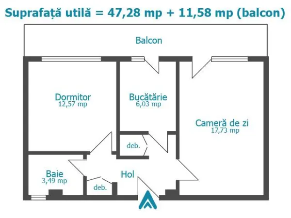 Apartament 2 camere Ploiești - poza 9