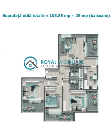 Apartament 4 camere Ploiești - poza 1
