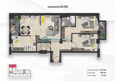 Royal Imobiliare -  Ultracentral, apartamente LUX - Ploiesti
