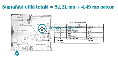 Royal Imobiliare - Vanzare apartament 2 camere zona Baraolt - foto 7