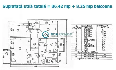 Royal Imobiliare - Vanzare apartament 4 camere zona B-dul Castanilor - foto 20