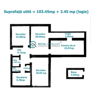 Royal Imobiliare-Vanzare Apartament 4 Camere Zona Sud - foto 15