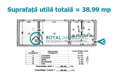 Royal Imobiliare - Vanzare apartament 2 camere zona Malu Rosu - foto 10
