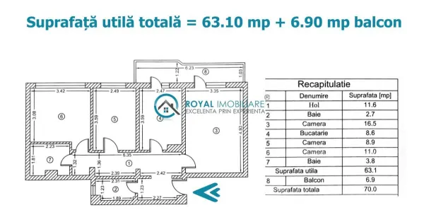 Apartament 3 camere Ploiești - poza 9