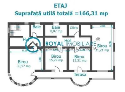 Royal Imobiliare - Inchiriere vila 10 camere zona Cantacuzino - foto 24