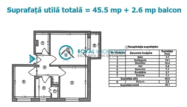 Apartament 2 camere Ploiești - poza 8