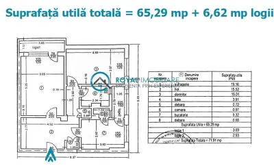 Royal Imobiliare - Vanzare apartament 2 camere zona Central - foto 10