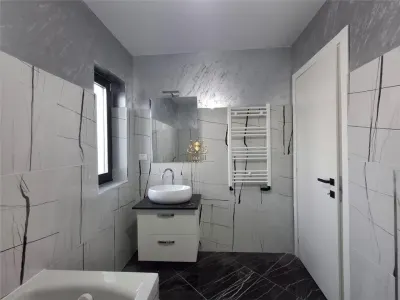 Vila moderna tip duplex separata cu o magazie finisaje LUX  Bucium Visani la asfalt.Mutare rapida!  tva inclus. - foto 16