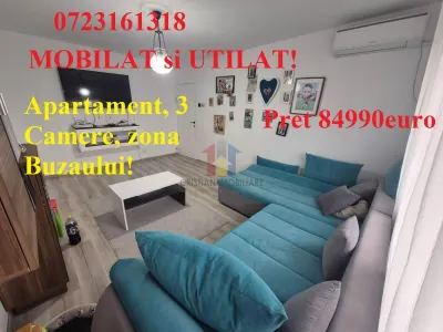 MOBILAT si UTILAT! Apartament 3 camere, zona Buzaului - Braila