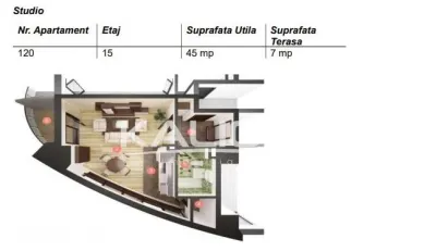 Apartamente cu 1 camera | cu CF | Manastur - foto 2