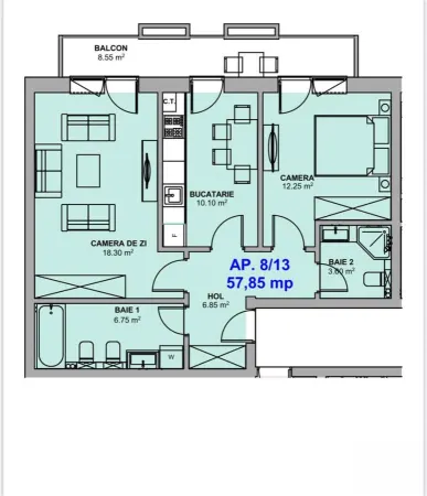 Apartament 2 camere Șelimbăr - poza 10