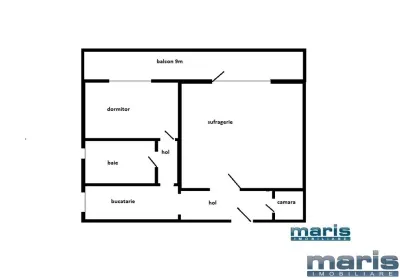 Inchiriere apartament 2 camere Dambu etaj 2 renovat recent - foto 13