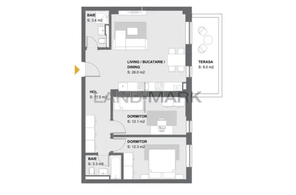Apartament 3 camere Timișoara - poza 2