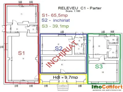 Spatii pentru birouri-cabinete, situate ultracentral - Iasi