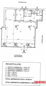 SPATIU COMERCIAL 100 MP – POZITIE ULTRACENTRALA, VIZIBILITATE EXCELENTA - foto 13