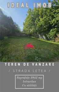 Teren De Vanzare Str letea - 3842 mp - Bacau