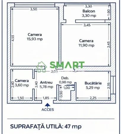 Apartament 2 camere Arad - poza 7