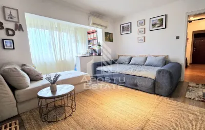 Apartament de vanzare cu 3 camere, mobilat si utilat, zona Bucovina - Timisoara
