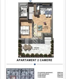 Apartamente de vanzare cu 2 camere, Torontalului Timisoara - foto 17