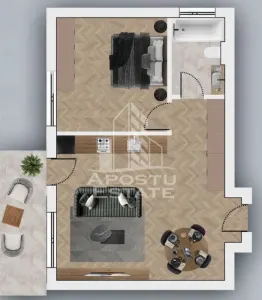 Apartament cu doua camere de vanzare in Chisoda /Giroc - Chisoda