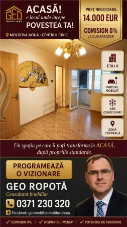Apartament 1 camera Moldova Noua - poza 1