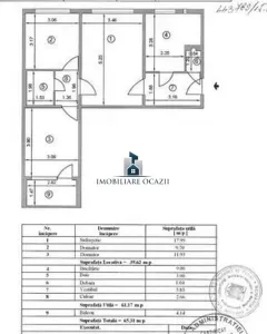 Apartament 3 camere Semidecomandat Resita - foto 4