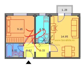 Vanzare apartament 2 camere Lacul tei - foto 2
