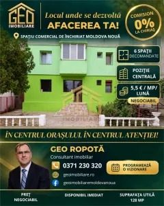 Spatiu comercial ultracentral in Moldova Noua - Moldova Noua