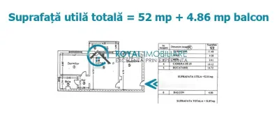 Royal Imobiliare - Vanzare apartament 2 camere zona Enachita-Vacarescu - foto 8