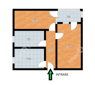 De inchiriat apartament modern cu 2 camere decomandate si balcon in zona Deventer din Sibiu - foto 7