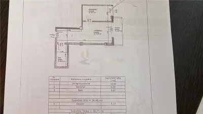 APARTAMENT 2 CAMERE 40 MP  CALEA TURZII CARTIER  BUNA ZIUA - foto 8