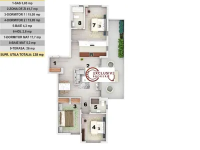 Luxury 3 Bedrooms Pipera-Iancu Nicolae//Parking - foto 12