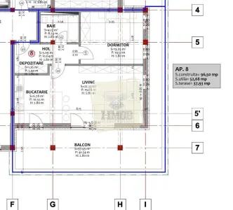 Apartament 2 camere etaj 1 cu terasa de 38 mp zona Pictor Brana - foto 11