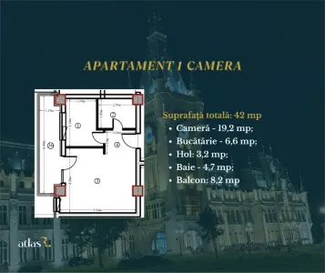 Apartament 1 camera | Intabulat | Mobilat | 99.499 euro | Comision 0 - foto 12