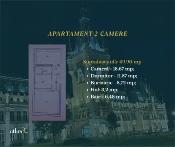Apartament 2 camere | 50 mp | Nicolina | Bloc 1984 - foto 7