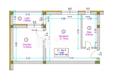 Apartament 2 camere de vânzare | Șelimbăr | etaj 2, parcare - foto 2