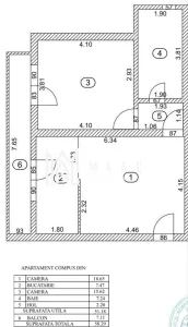 Apartament 2 Camere | 58 MP Totali | Complet Mobilat | Balcon | Zona Belvedere S - foto 8