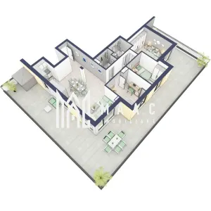 Penthouse 3 camere | Etaj 4 | Balcon 107.2 mp | Turnisor - foto 2