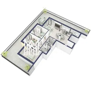 Penthouse 3 camere | Etaj 4 | Balcon 107.2 mp | Turnisor - foto 4