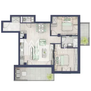 Apartament 3 camere | Balcoane 16.2 mp | Etaj 1 | Turnisor - Sibiu