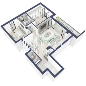 Apartament 3 camere | Balcoane 16.2 mp | Etaj 1 | Turnisor - foto 2