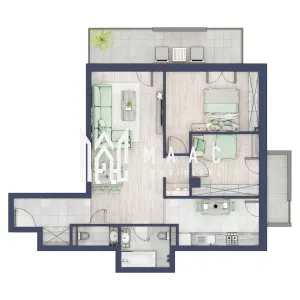 Apartament 3 camere | Balcoane 15.1 mp | Etaj 1 | Turnisor - Sibiu