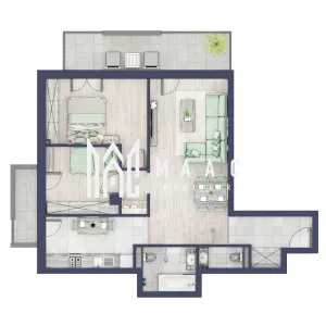 Apartament 3 camere | Balcoane 15.1 mp | Etaj 1 | Turnisor - Sibiu