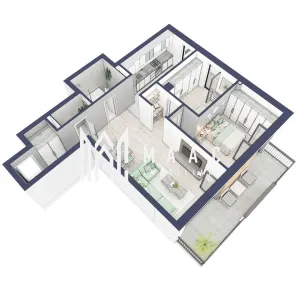 Apartament 3 camere | Balcoane 15.1 mp | Etaj 1 | Turnisor - foto 4